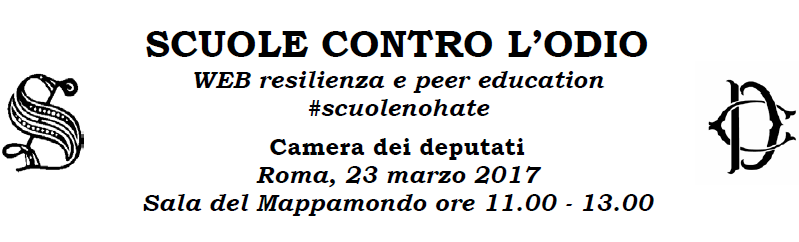 Scuole contro l’odio. WEB resilienza e peer education #scuolenohate