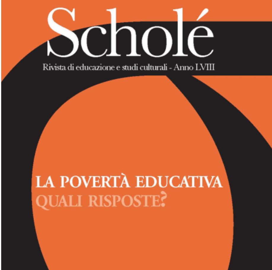 Pubblicato il nuovo numero di Scholé, “La povertà educativa e le risposte dell’educazione”