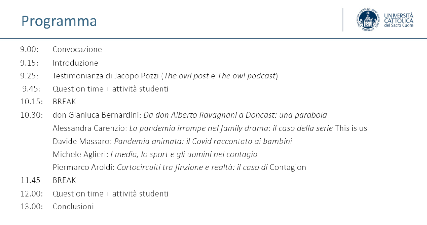 Racconti pandemici. La narrazione dell’emergenza sanitaria: formati, linguaggi e scenari