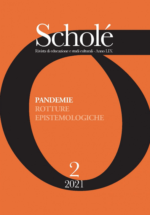 Pubblicato il nuovo numero di Scholé, “Pandemie. Rotture epistemologiche”