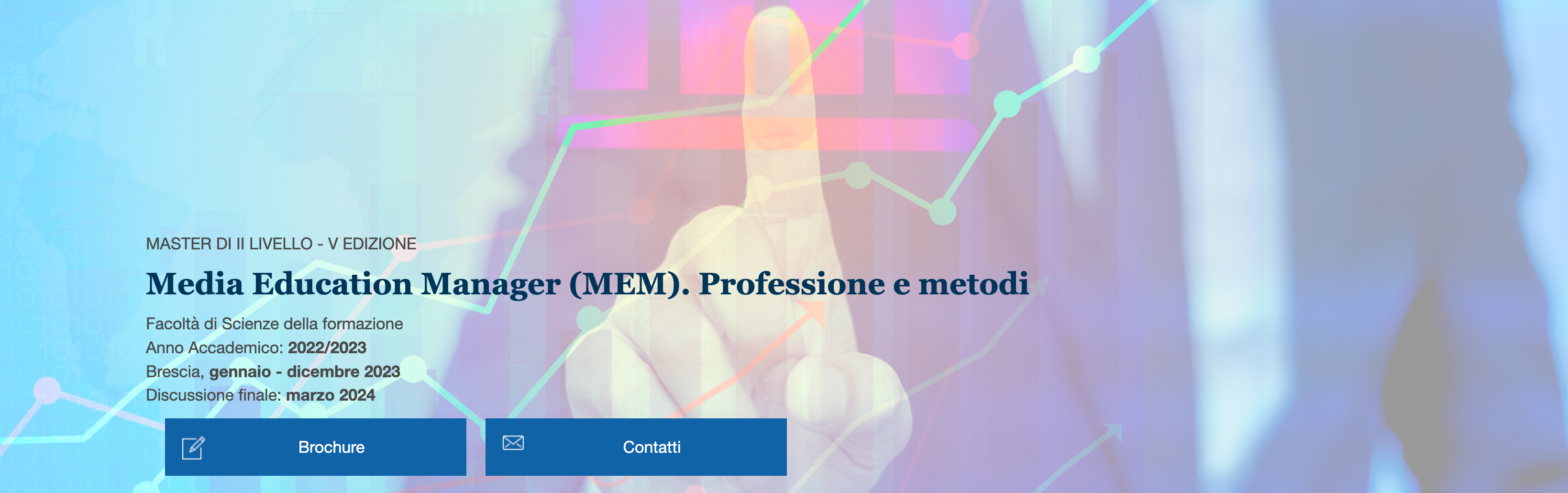 MEM, il Master in Media Education Manager prossimo all’avvio