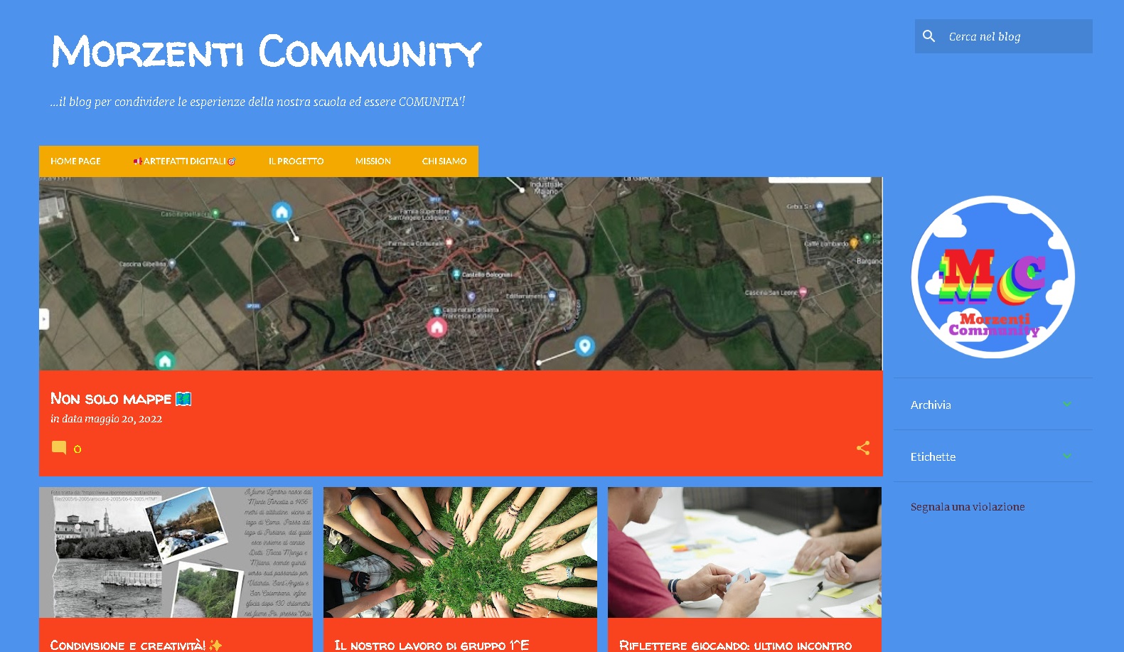 Dentro e fuori la scuola: un BLOG per fare comunità