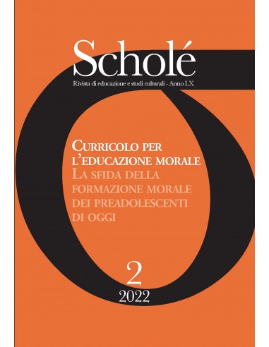 Pubblicato il nuovo numero di Scholé: “Curricolo per l’educazione morale”