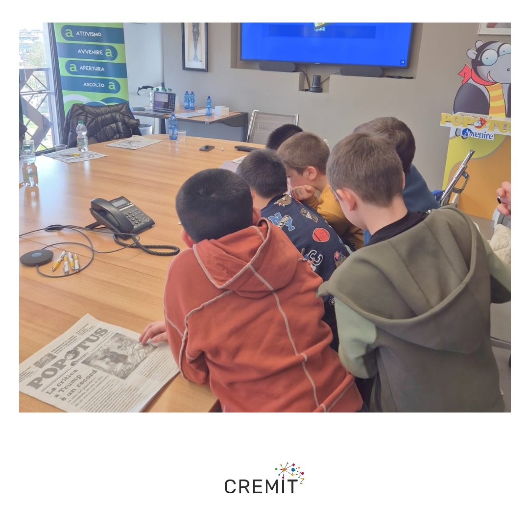 Piccoli esploratori alla scoperta dell’Intelligenza Artificiale, i bambini della Primaria Muzio in redazione di Avvenire con Cremit e Popotus
